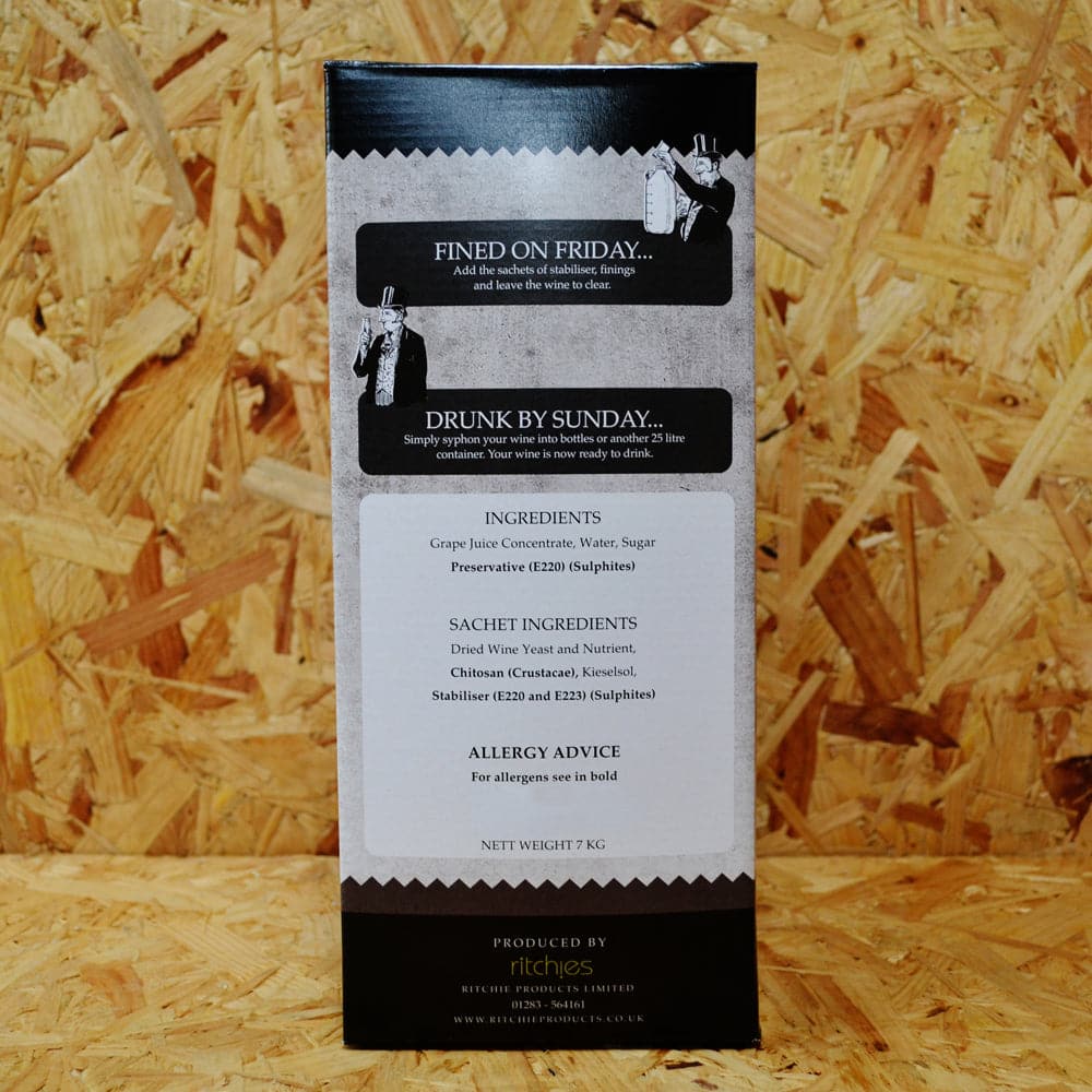 Solomon Grundy Platinum Rose 7 Day 30 Bottle Red Wine Kit SG Wines For Sale