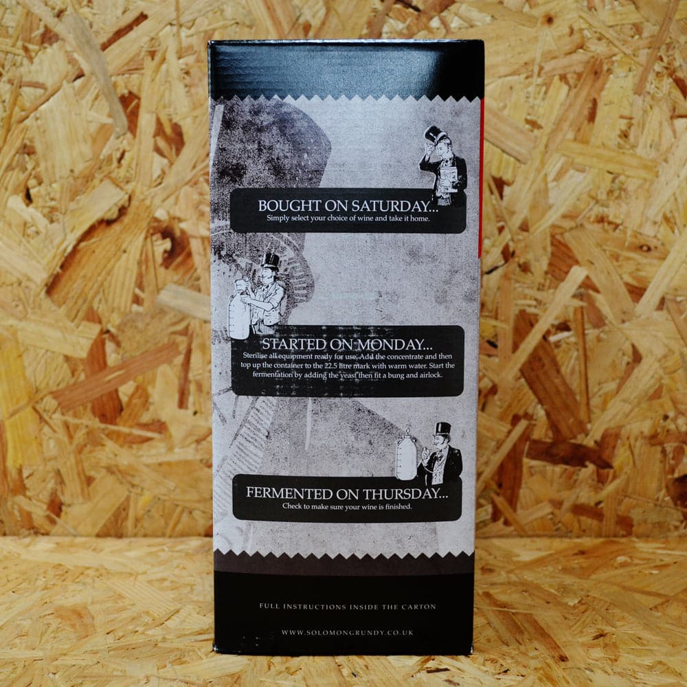 Solomon Grundy Platinum Rose 7 Day 30 Bottle Red Wine Kit SG Wines For Sale