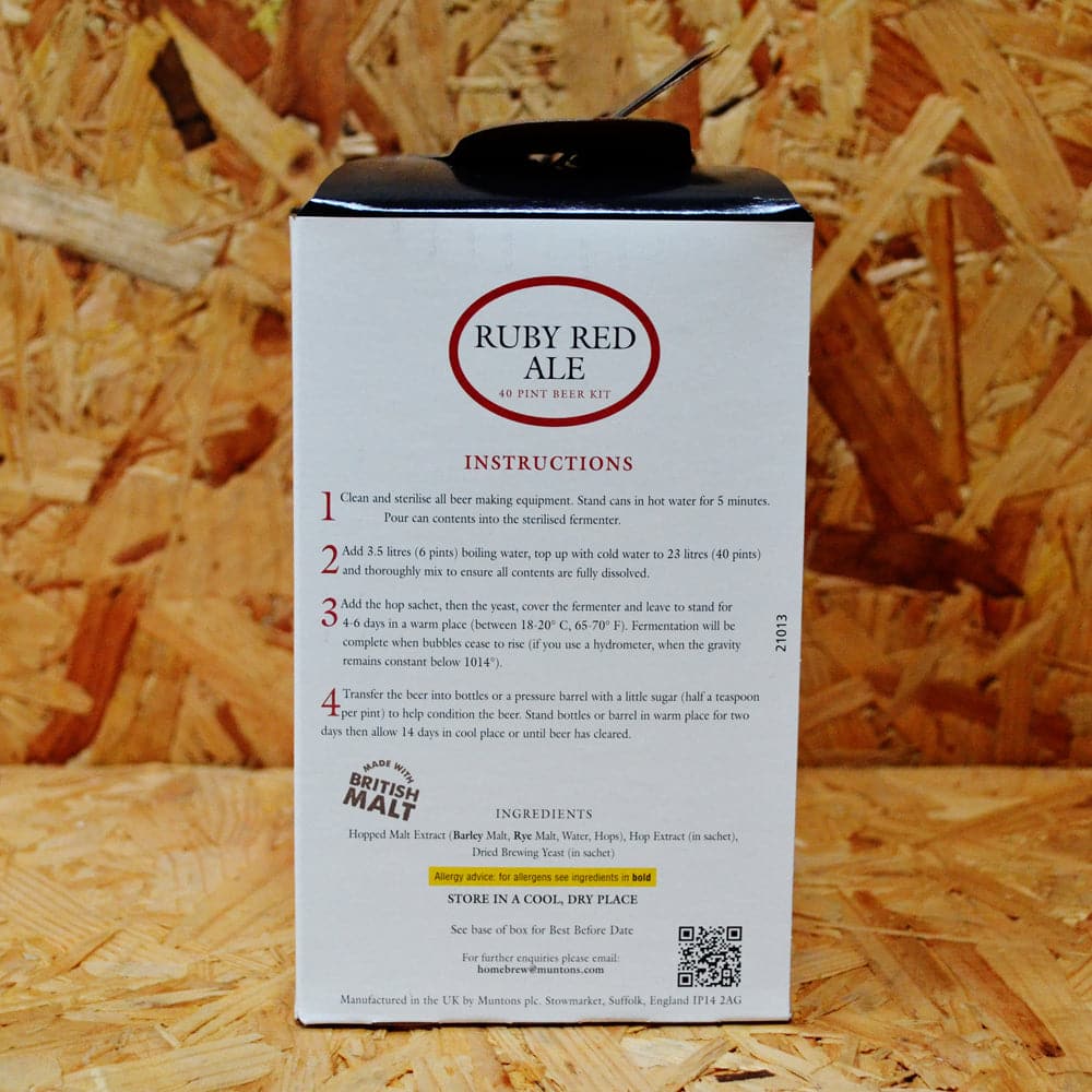 Ruby Red Ale St Peters Ruby Red Ale 40 Pint Beer Kit for sale – Brewbitz
