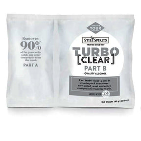 Turbo Yeast + Turbo Carbon+ Turbo Finings Pack To Make 23 Litres Sugar Wash For Distilling
