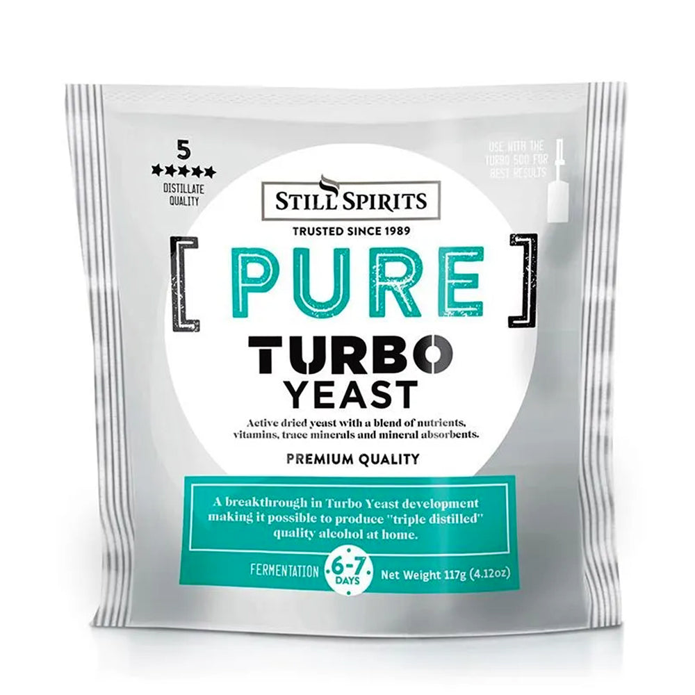 Turbo Yeast + Turbo Carbon+ Turbo Finings Pack To Make 23 Litres Sugar Wash For Distilling