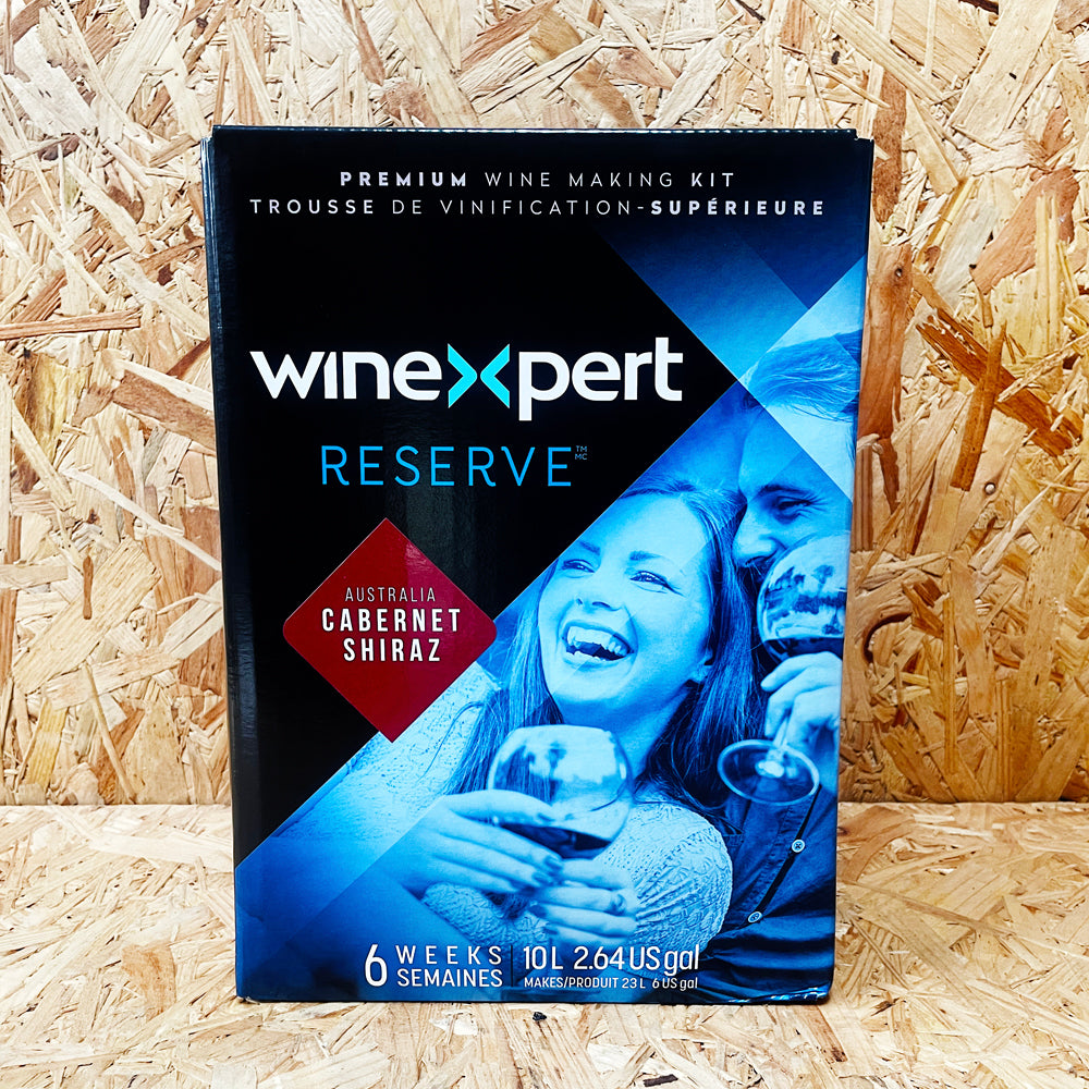 WineXpert Reserve - Cabernet Shiraz Australia - 30 Bottle Red Wine Kit
