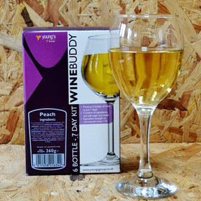 WineBuddy - Peach Wine - 7 Day Wine Kit - 6 Bottles