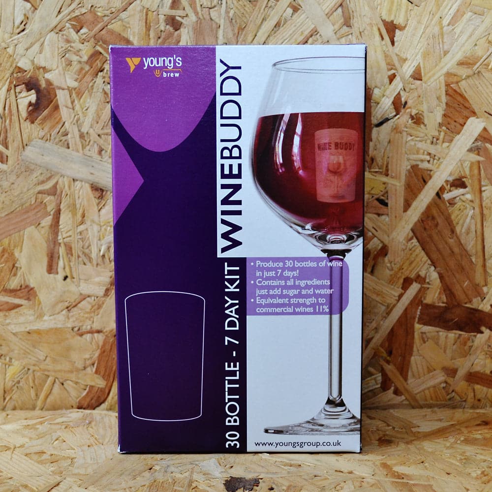 WineBuddy - Cabernet Sauvignon - 7 Day Red Wine Kit - 30 Bottles