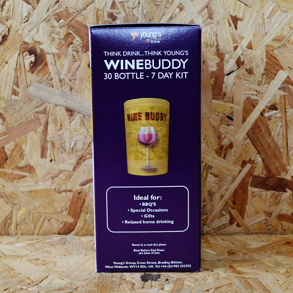 WineBuddy - Merlot - 7 Day Red Wine Kit - 30 Bottles