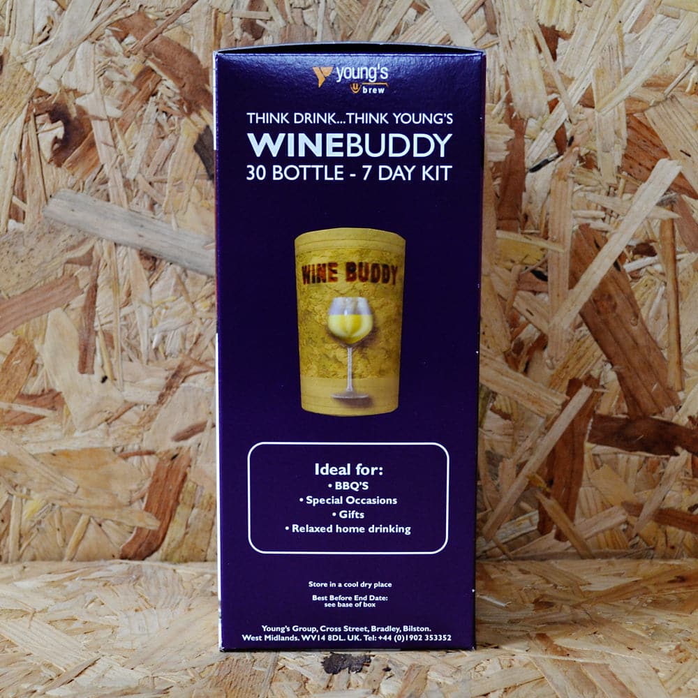 WineBuddy - Chardonnay - 7 Day White Wine Kit - 30 Bottles