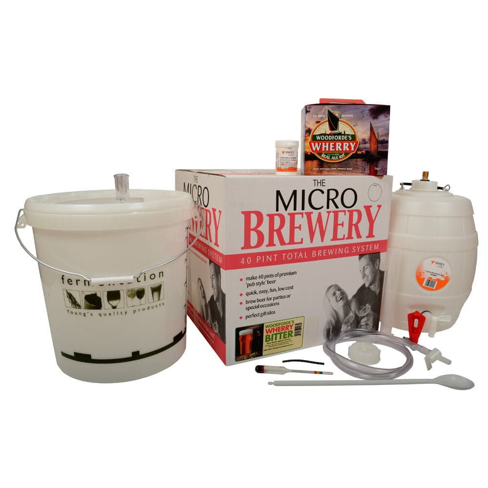 Micro Brewery Starter Kit with Woodfordes Wherry Real Ale Beer Kit
