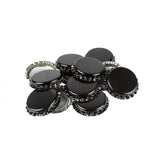 Crown Caps For Beer Bottles - Black - 40 Pack