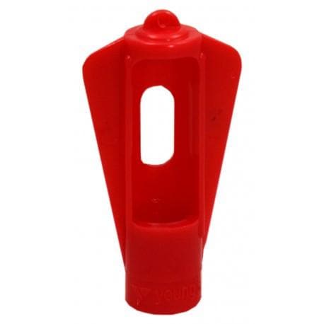 Red Plastic CO2 Bulb Holder for Keg / Barrel for 8 gram carbon dioxide cartridge