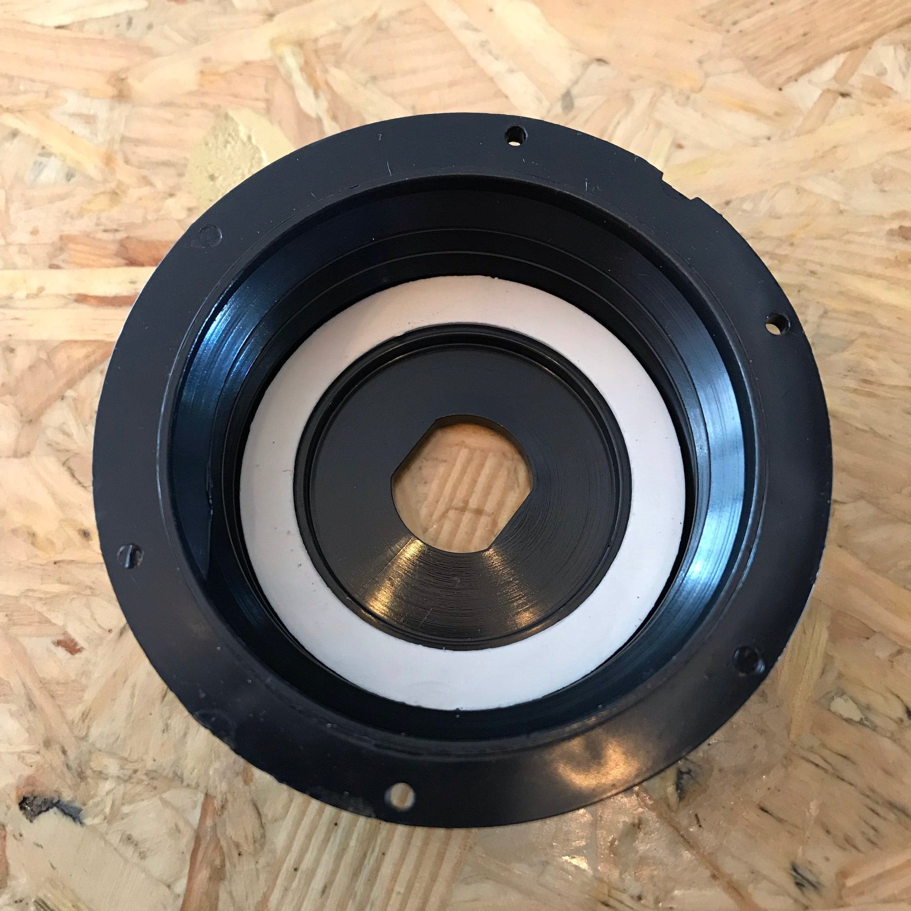 2" Barrel Cap with hole drilled for valve